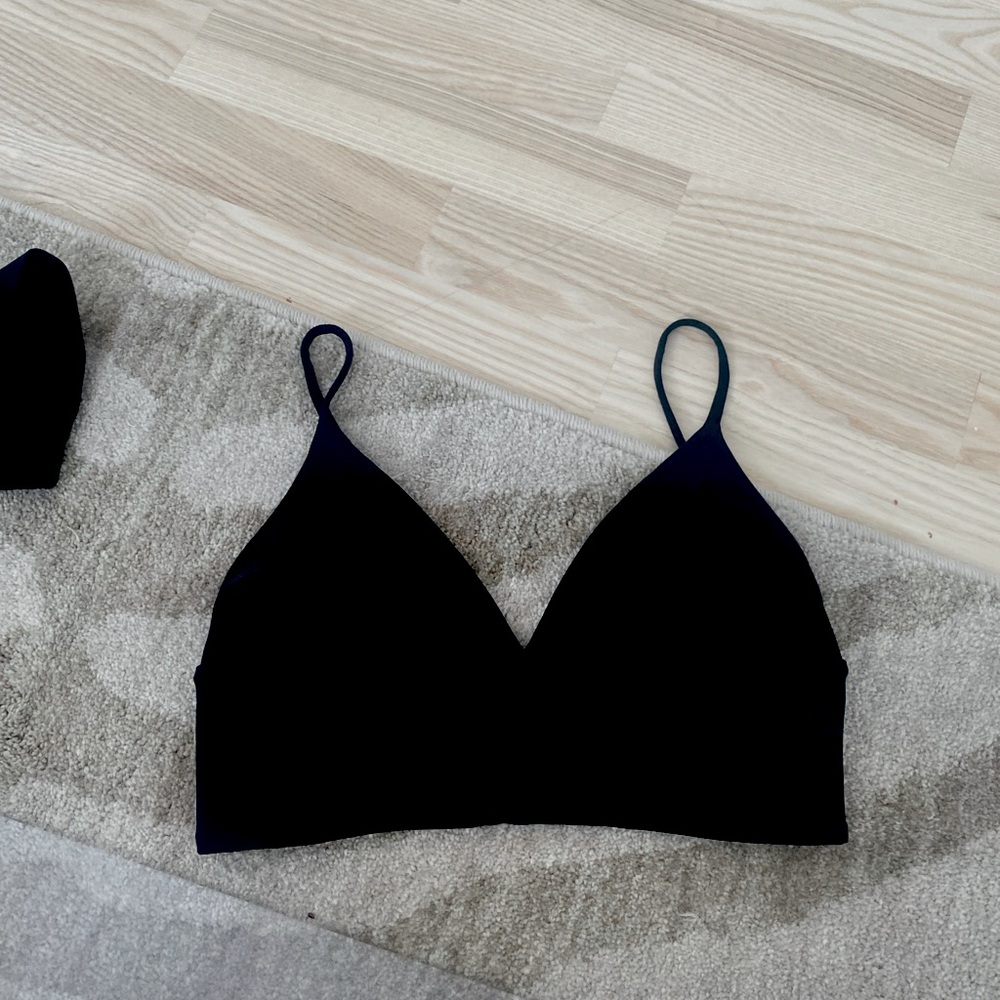 David Lerner bra crop top in black